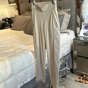 Athleta full length pants color khaki in size 0